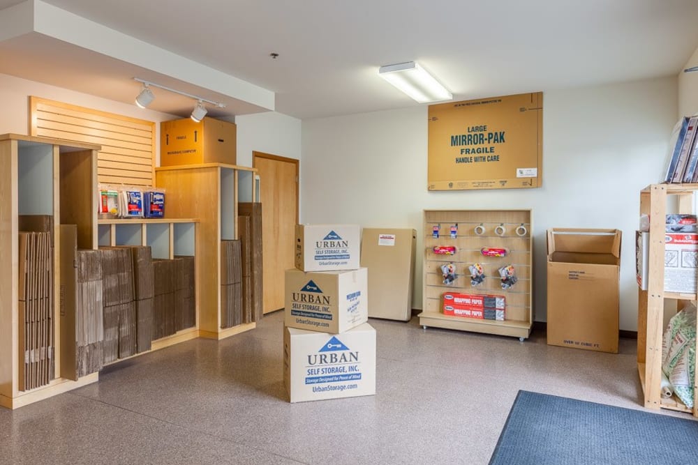 Packing and moving supplies at DuPont Heated Self Storage in DuPont, Washington.