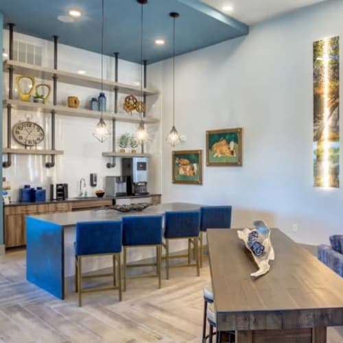 Inside the clubhouse at Williamson at the Overlook in Georgetown, Texas