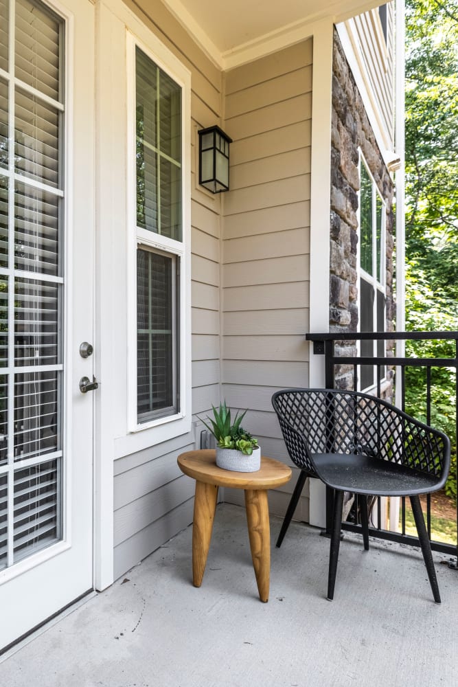 Private patio at Westpark Club in Athens, Georgia