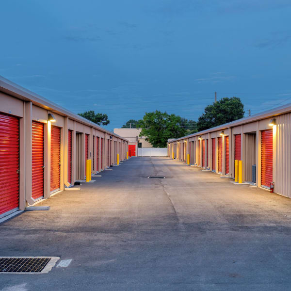 Drive-up storage units at StorQuest Express in Ave Maria, Florida