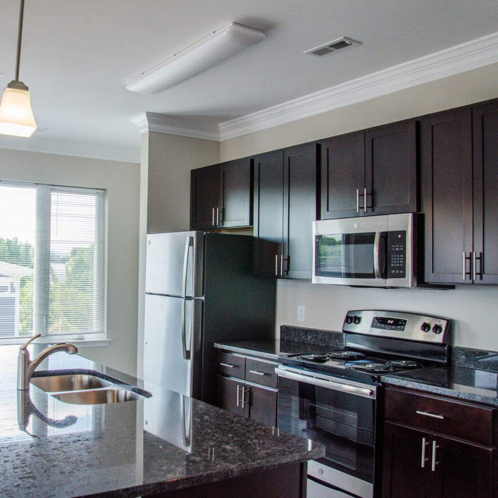 Fully equipped kitchen at The Summit At Old Trail in Crozet, Virginia