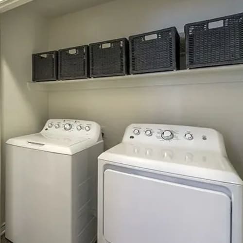 In-unit washers and dryers at Reserve at Stonebridge Ranch in McKinney, Texas