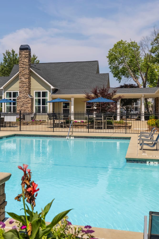 Luxurious swimming pool at Westpark Club in Athens, Georgia