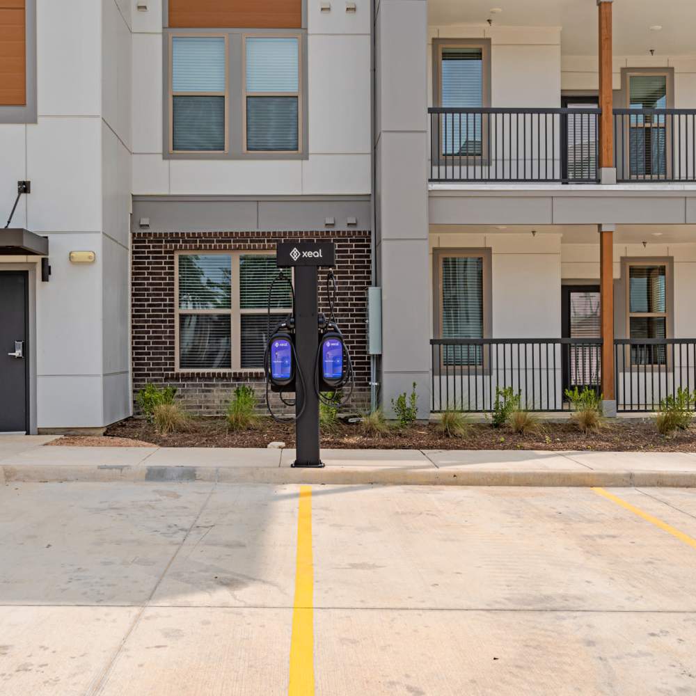 EV Charging station at Opal Point at Kyle in Kyle,Texas