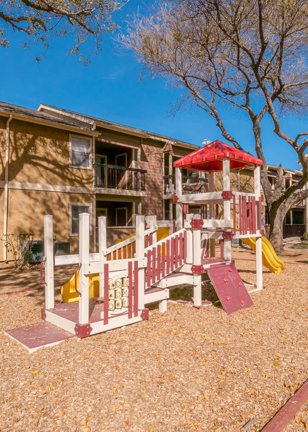 Rendering outdoor playground at Copper Mill in Austin, Texas