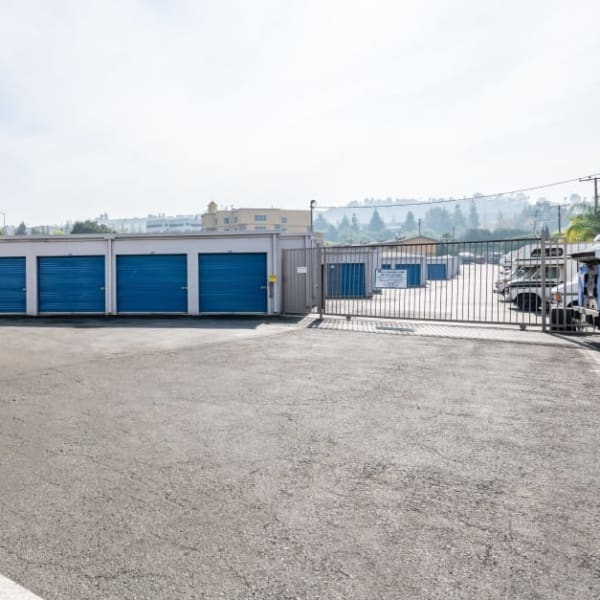 Drive-up units and RV storage at StorQuest Self Storage in Diamond Bar, California