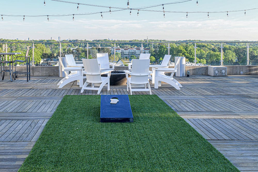 Rooftop Fire Pit at The Margo in Sandy Springs, Georgia