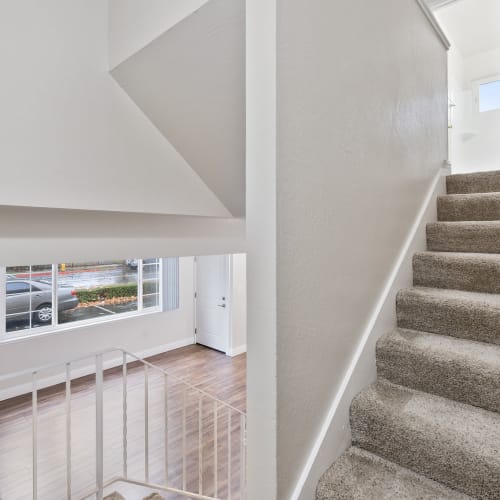 Staircase at Parkway Apartments in Fremont, California