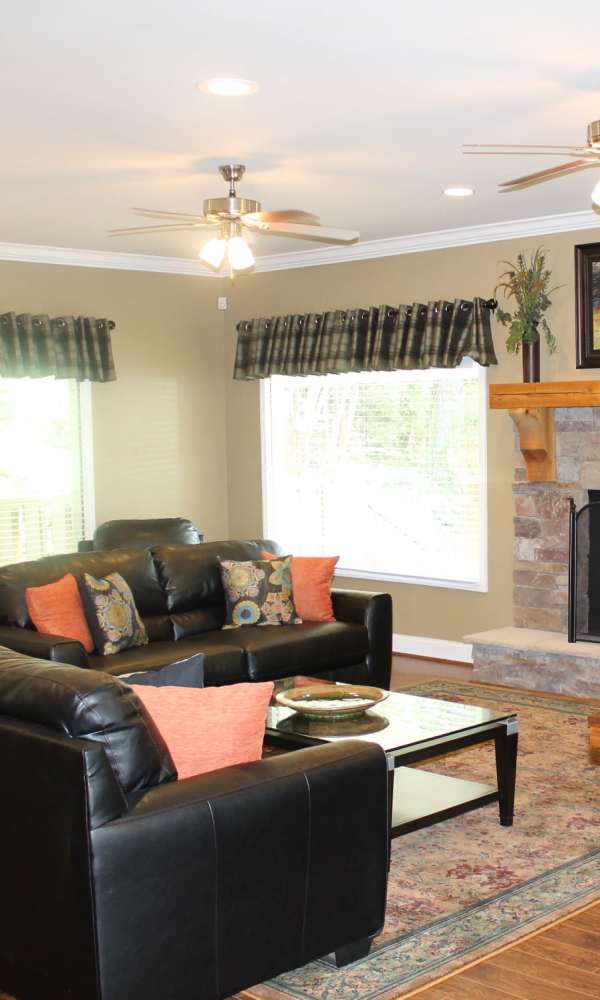 Clubhouse lounge at The Abbey at Riverchase in Hoover, Alabama
