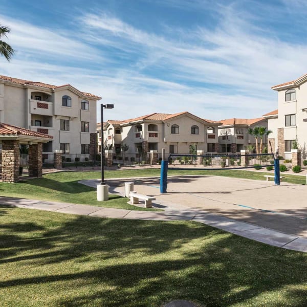 Sand Volleyball Court at San Marbeya in Tempe, Arizona