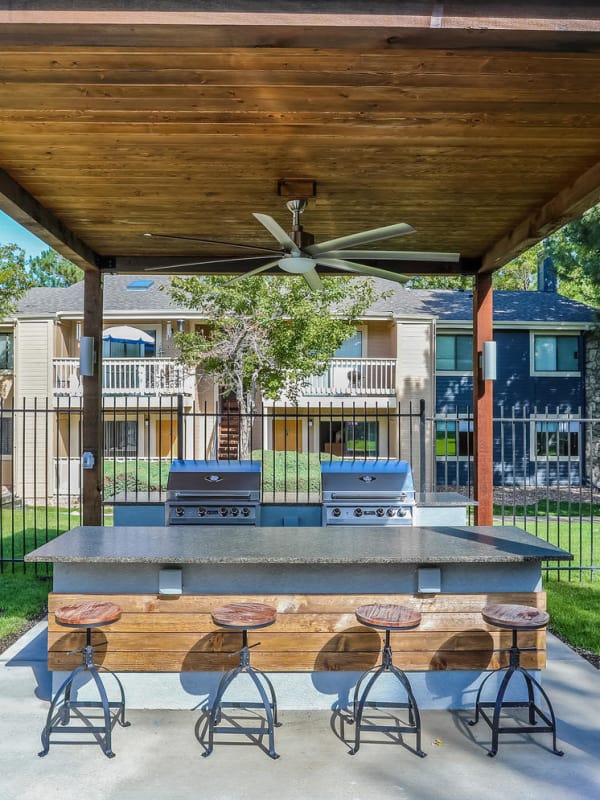 Outdoor pool at City Center Station Apartments in Aurora