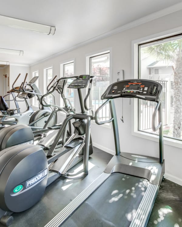 Superb fitness center at Sommerset Apartments in Vacaville