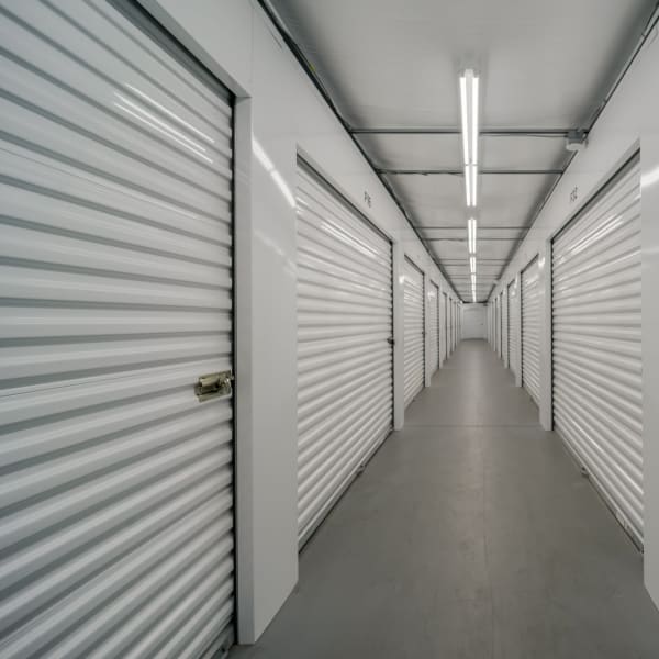 Climate-controlled indoor storage units at StorQuest Economy Self Storage in Reynoldsburg, Ohio