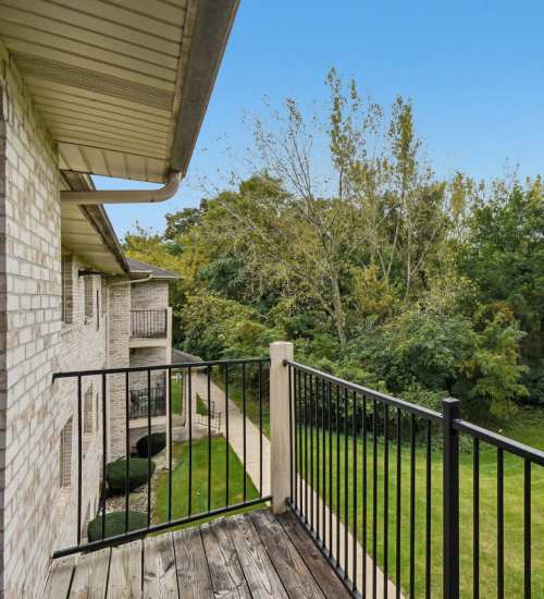 Balcony at Maple Leaf Apartments in Merrillville, Indiana