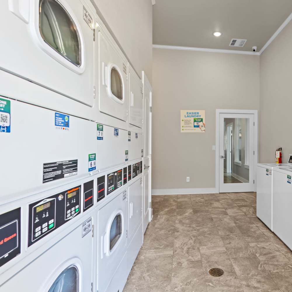Laundry facility with washer and dryer at Deer Park in Athens, Texas