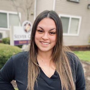 Kayla Senados, Memory Care Life Enrichment Director at Silver Creek Senior Living in Woodburn, Oregon