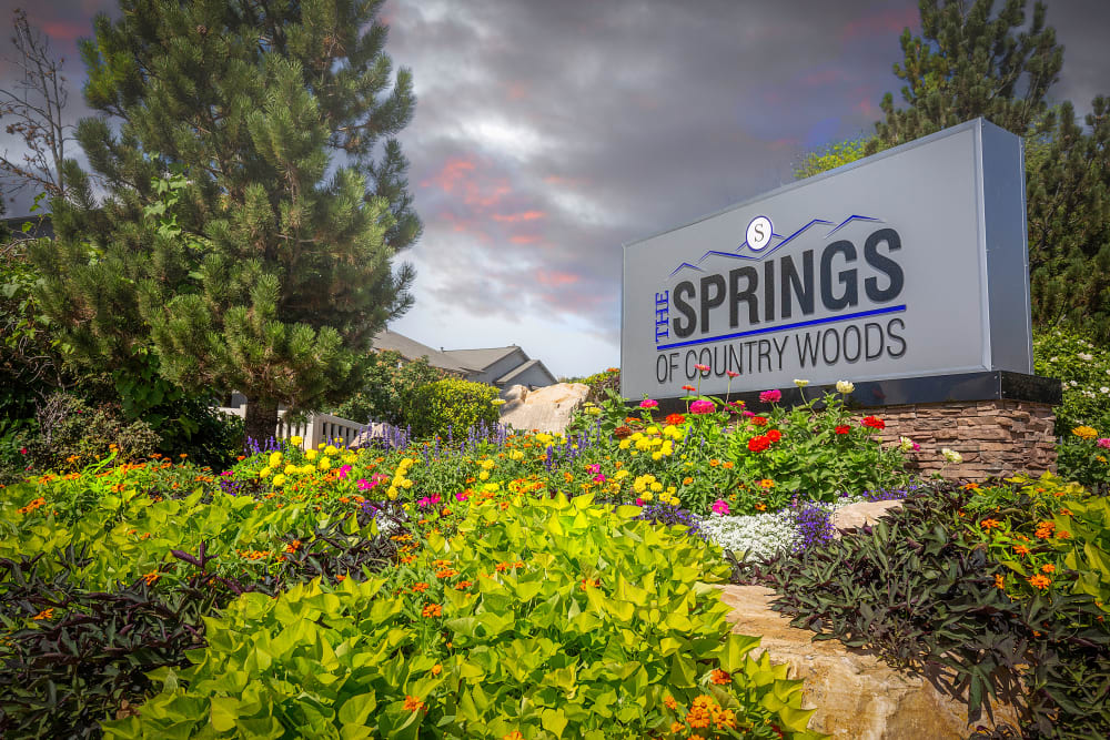 Signage at Springs of Country Woods Apartments in Midvale, Utah