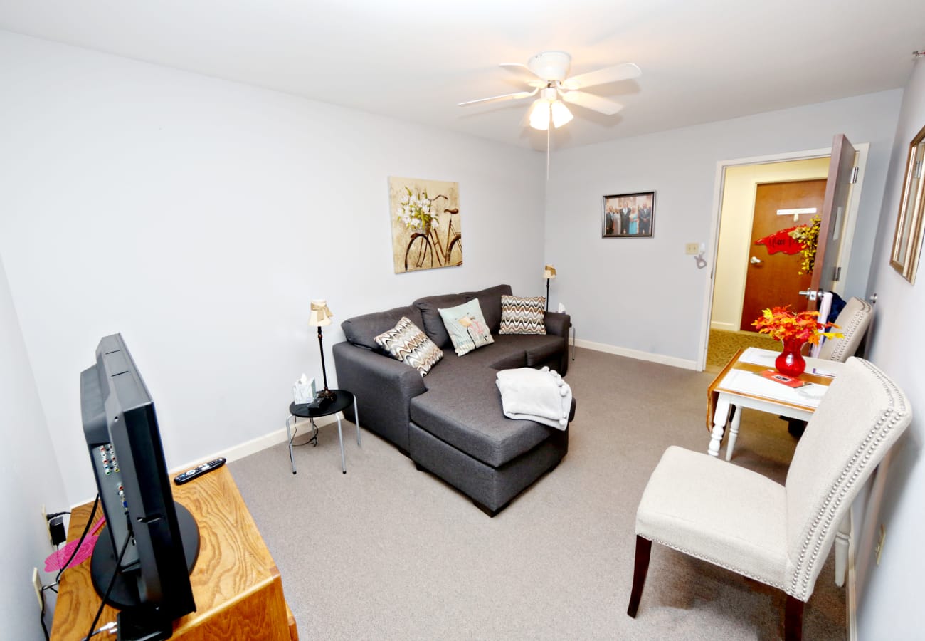 A resident apartment at Providence Assisted Living in Springdale, Arkansas