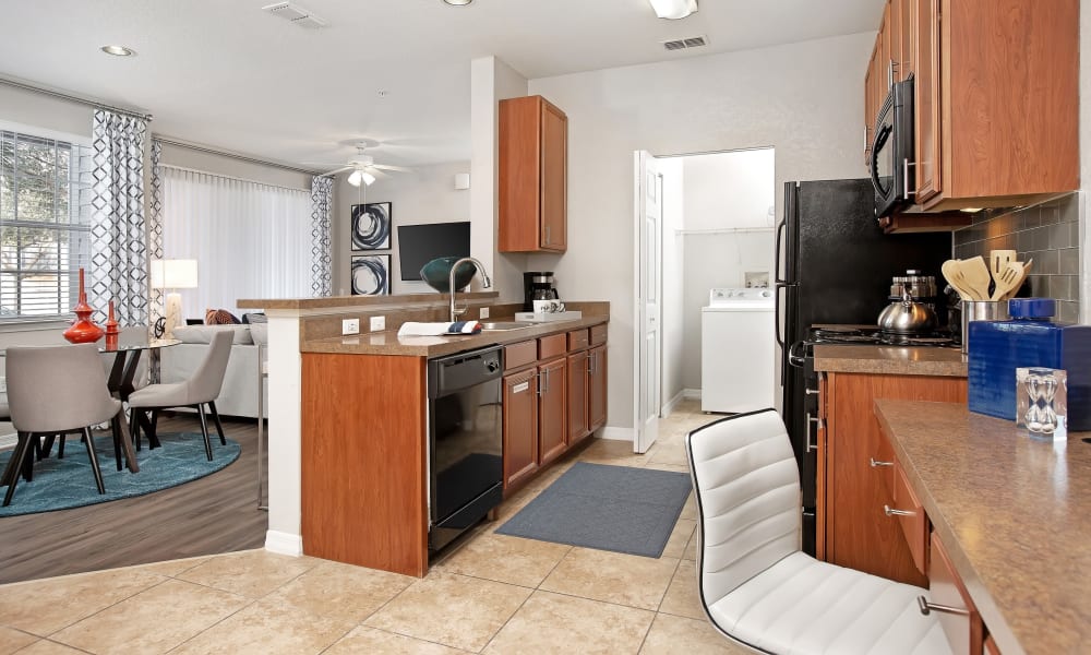 Breakfast nook next to kitchen in unit at The Aspect in Kissimmee, Florida