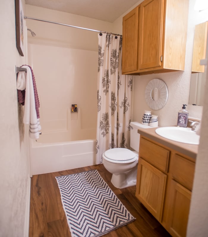 Bathroom at Tammaron Village Apartments in Oklahoma City, Oklahoma