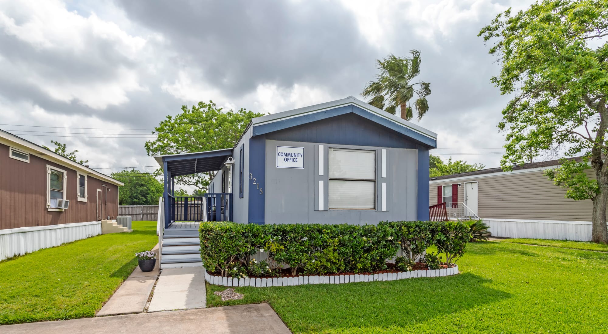 Mobile homes at Pecan Plantation in La Porte, Texas