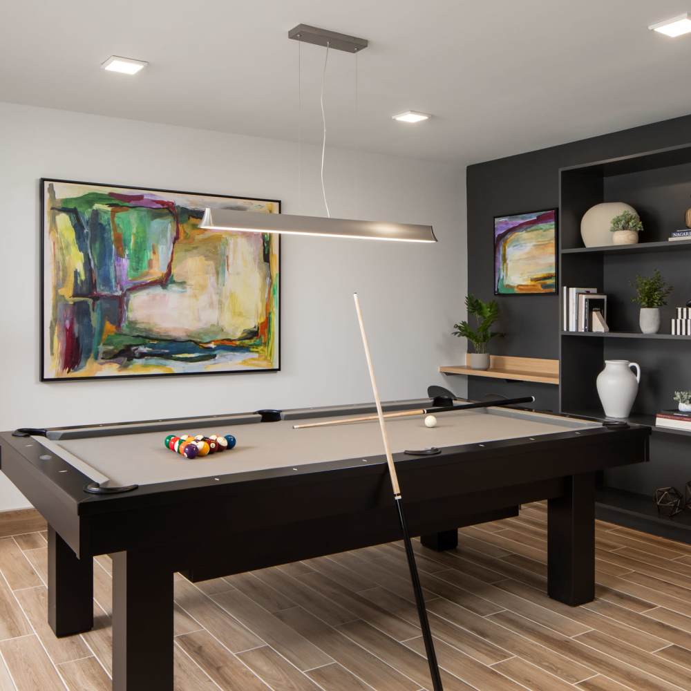 Pool table at Oaks Pentagon Village in Edina, Minnesota