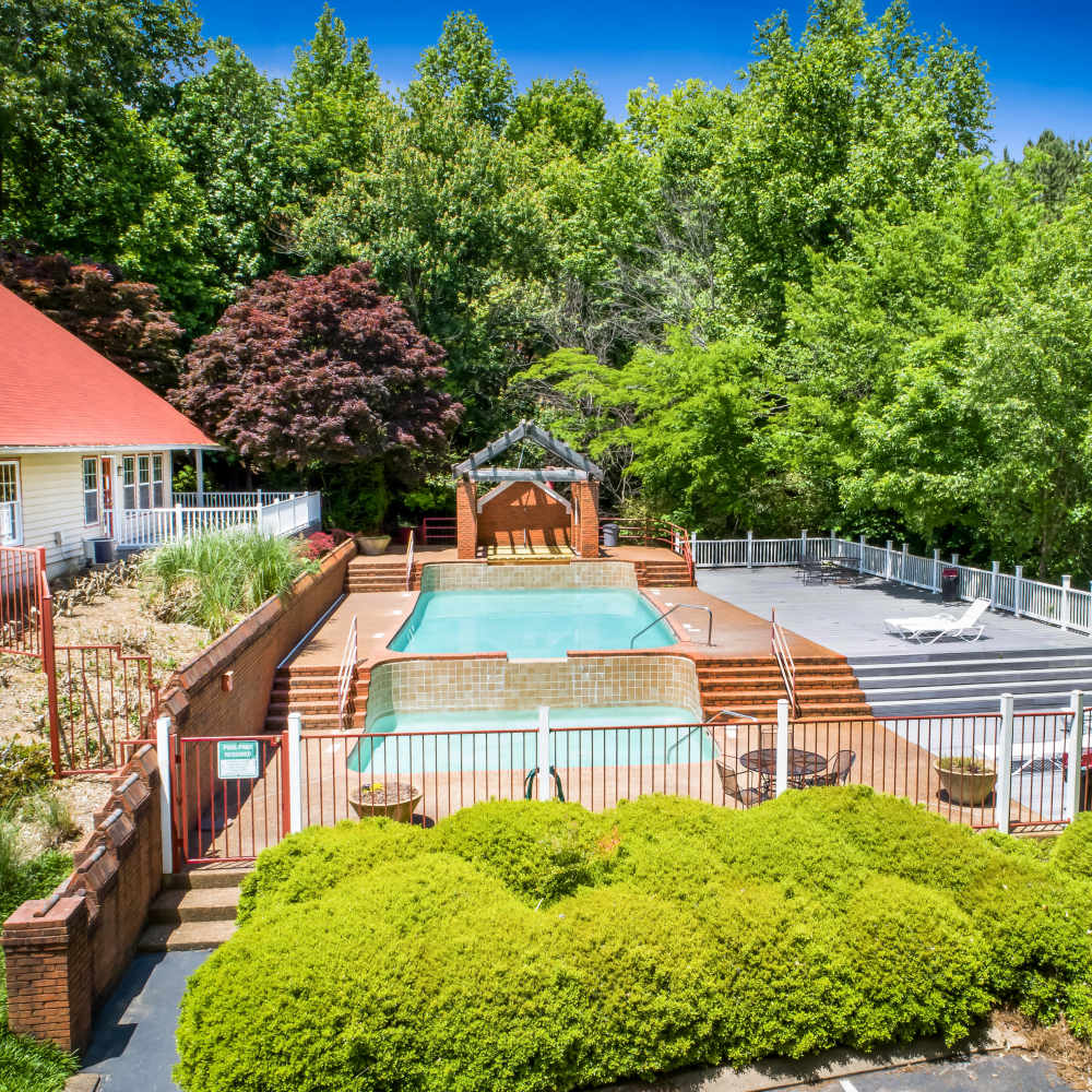 A swimming pool at Park Canyon in Dalton, Georgia