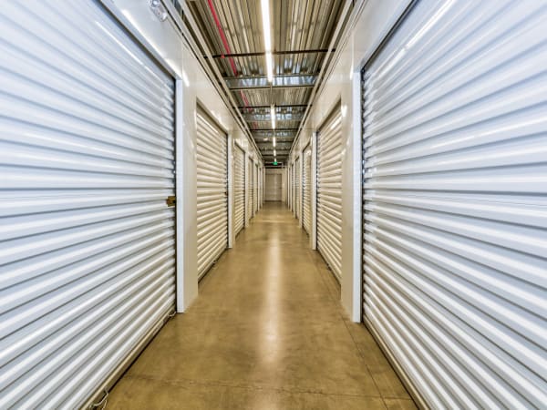 Hallway of units at StorQuest Self Storage in Denver, Colorado