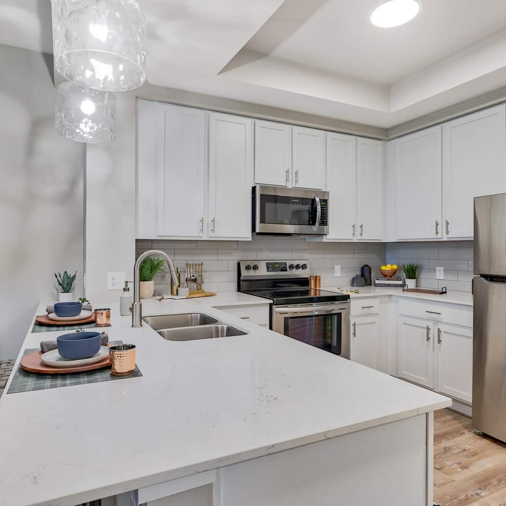 Well-lit kitchen at Charlotte Commons in Port Charlotte,Florida