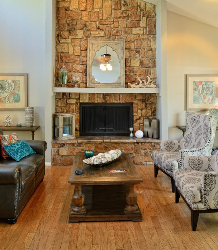 Lounge area at Mountain Village in El Paso, Texas