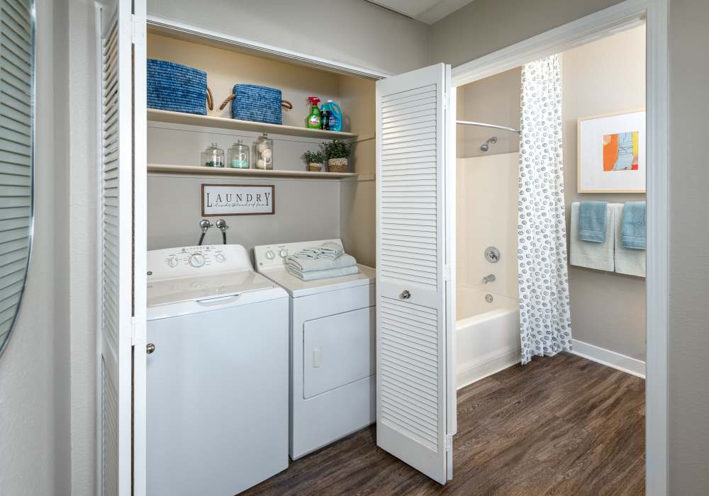 Laundry facility at Park Hacienda Apartments in Pleasanton, California