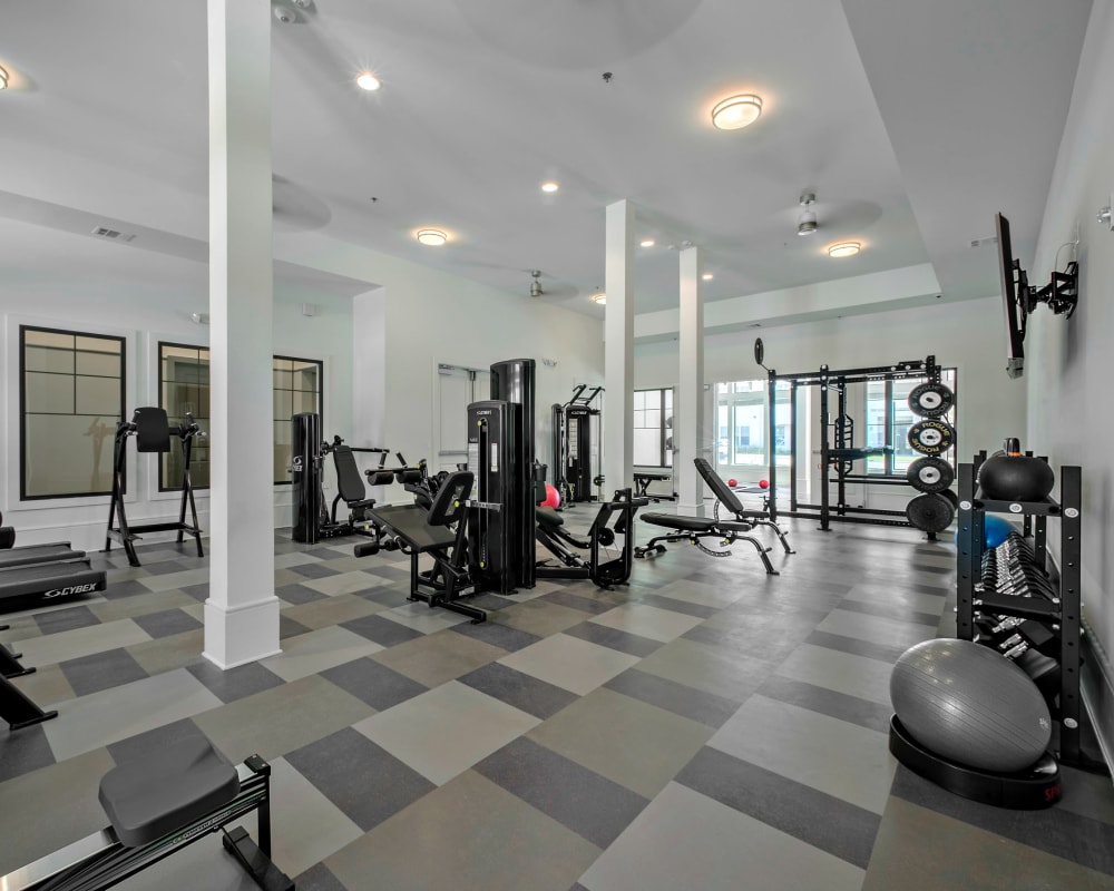 Our excellent fitness center at The Addison in Baton Rouge, Louisiana
