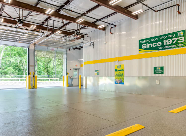 Indoor storage units at Metro Self Storage in Mount Laurel, New Jersey