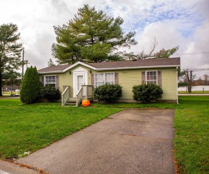 Exterior view of the apartment houses at Fairview Crossing in Scottsburg, Indiana