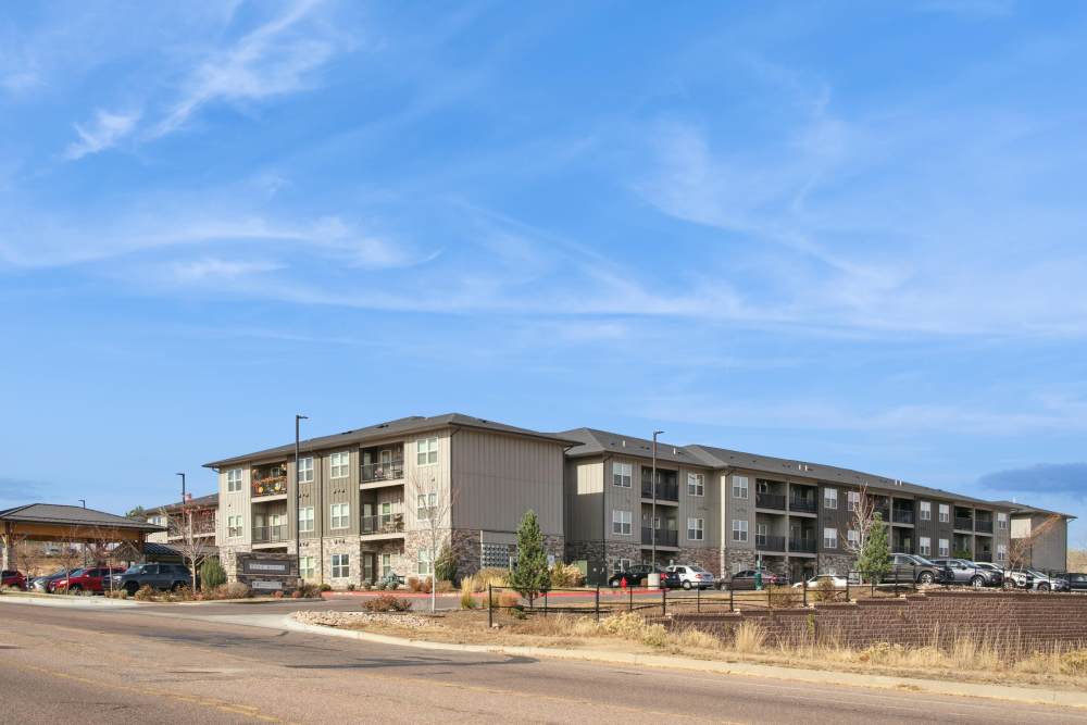 Exterior shot at Villas At Mesa Ridge in Fountain,Colorado