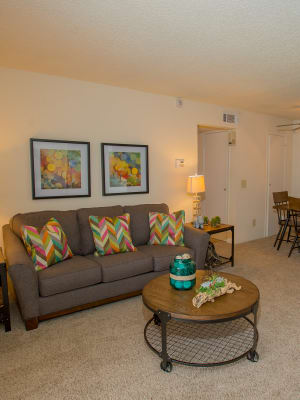 Living room at Country Hollow in Tulsa, Oklahoma