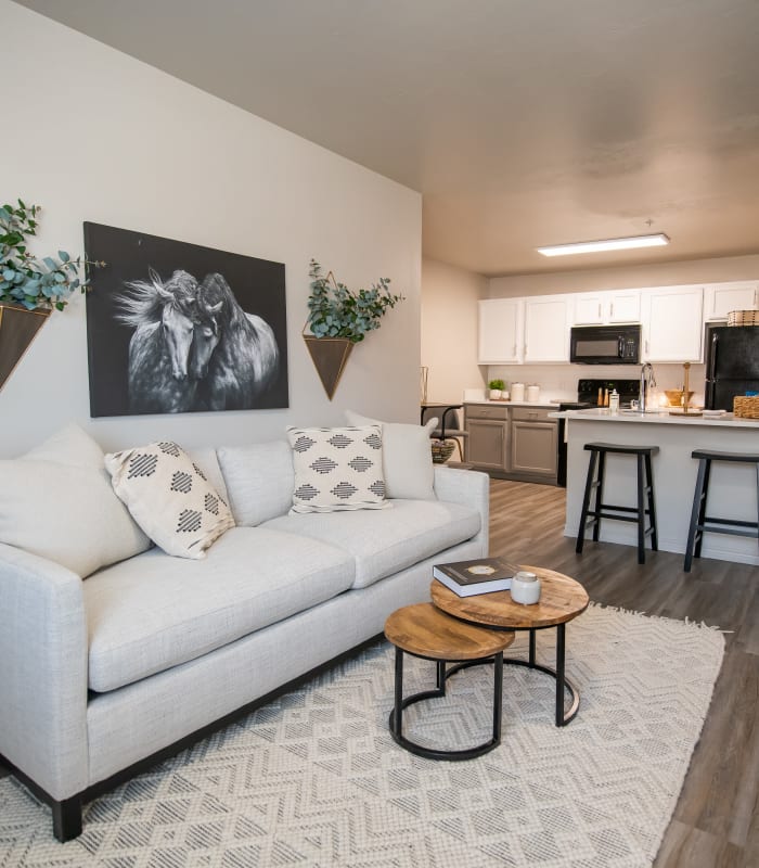 Spacious living room at Cross Timber in Oklahoma City, Oklahoma