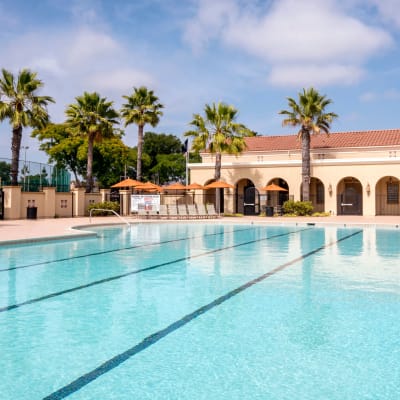 Swimming pool at Orleck Heights in San Diego, California