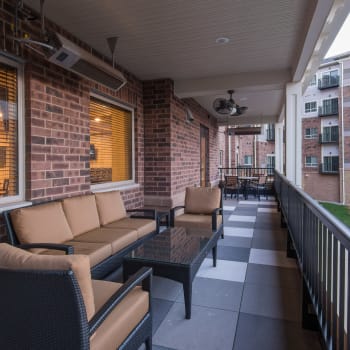 Community deck at Affinity at Ramsey in Ramsey, Minnesota.