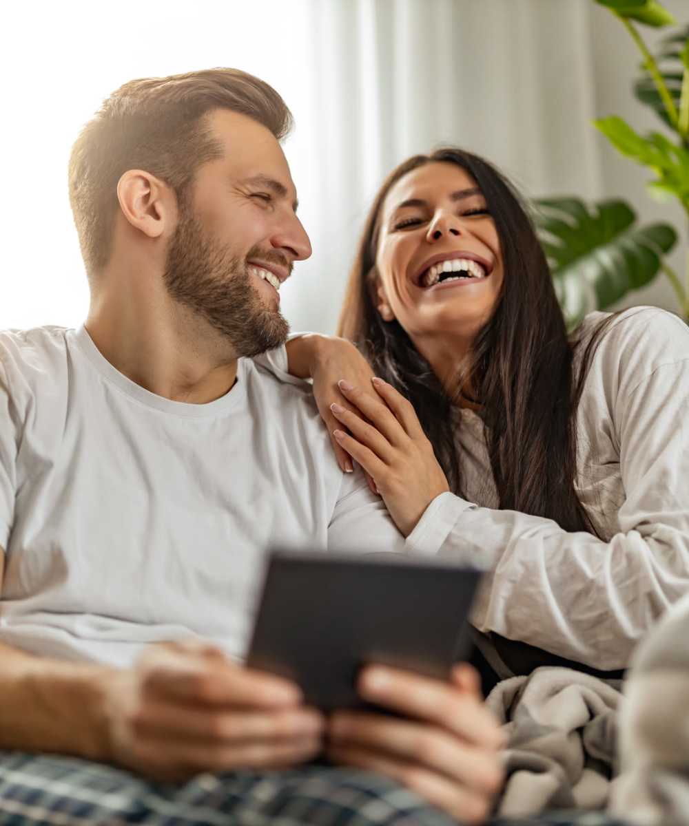Happy resident couple at 440 on Third Apartments in Baton Rouge, Louisiana