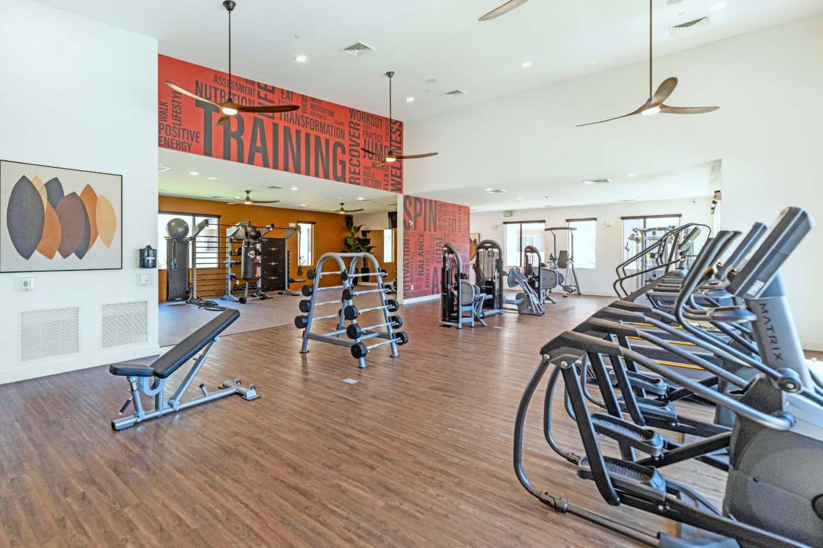 24-hour fitness center at Hangar at Thunderbird, Glendale, Arizona