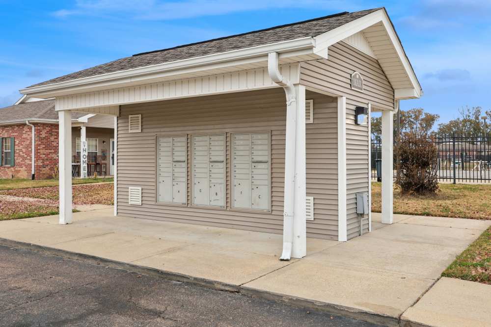 Mail box area at Camden Park in Canton, Mississippi