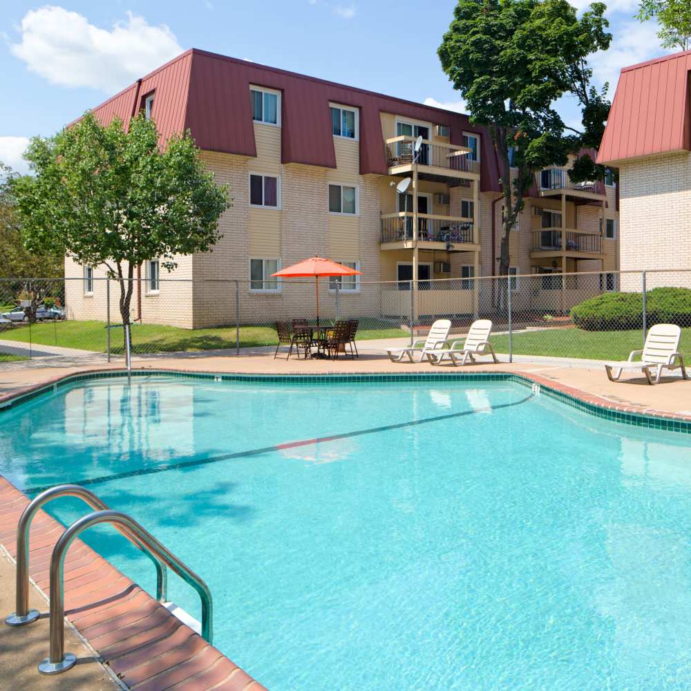 Swimming pool at Lamplighter Village Apartments in Saint Paul,Minnesota