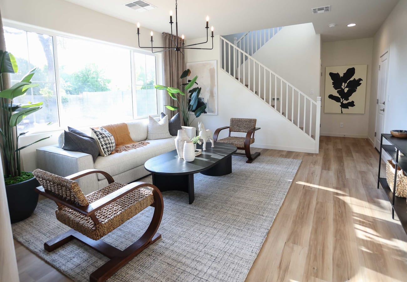 Residents lounge in new home at The Bower Maryland in Phoenix, Arizona