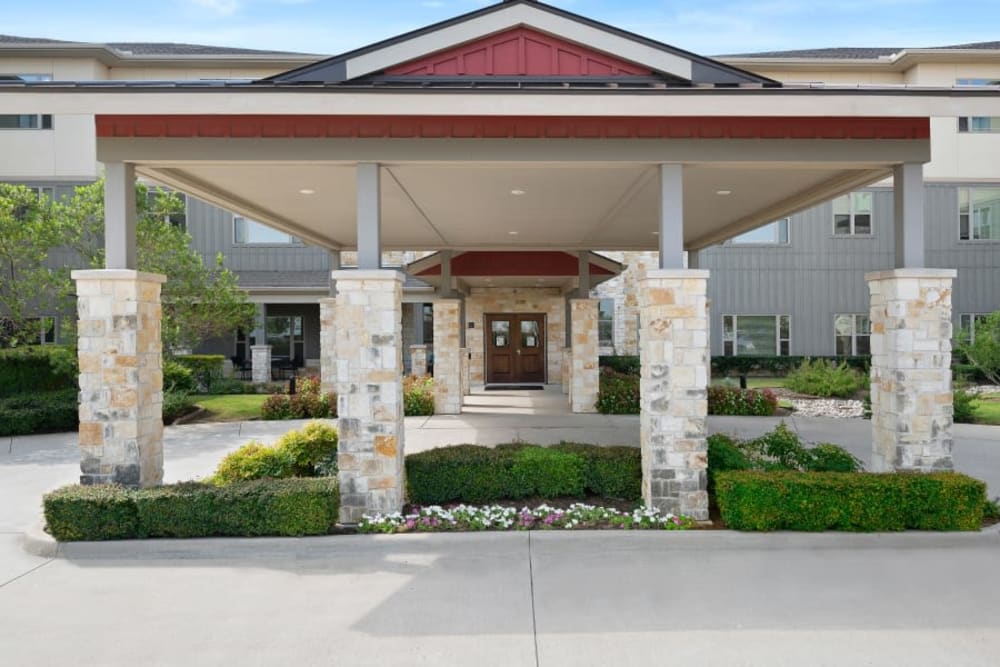 Exterior entrance at Anthology of Plano in Plano, Texas