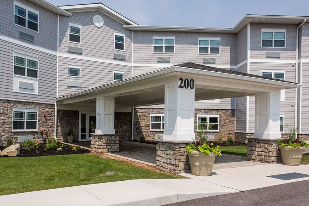 Front of our apartments at Villa Capri Apartments in Rochester, New York