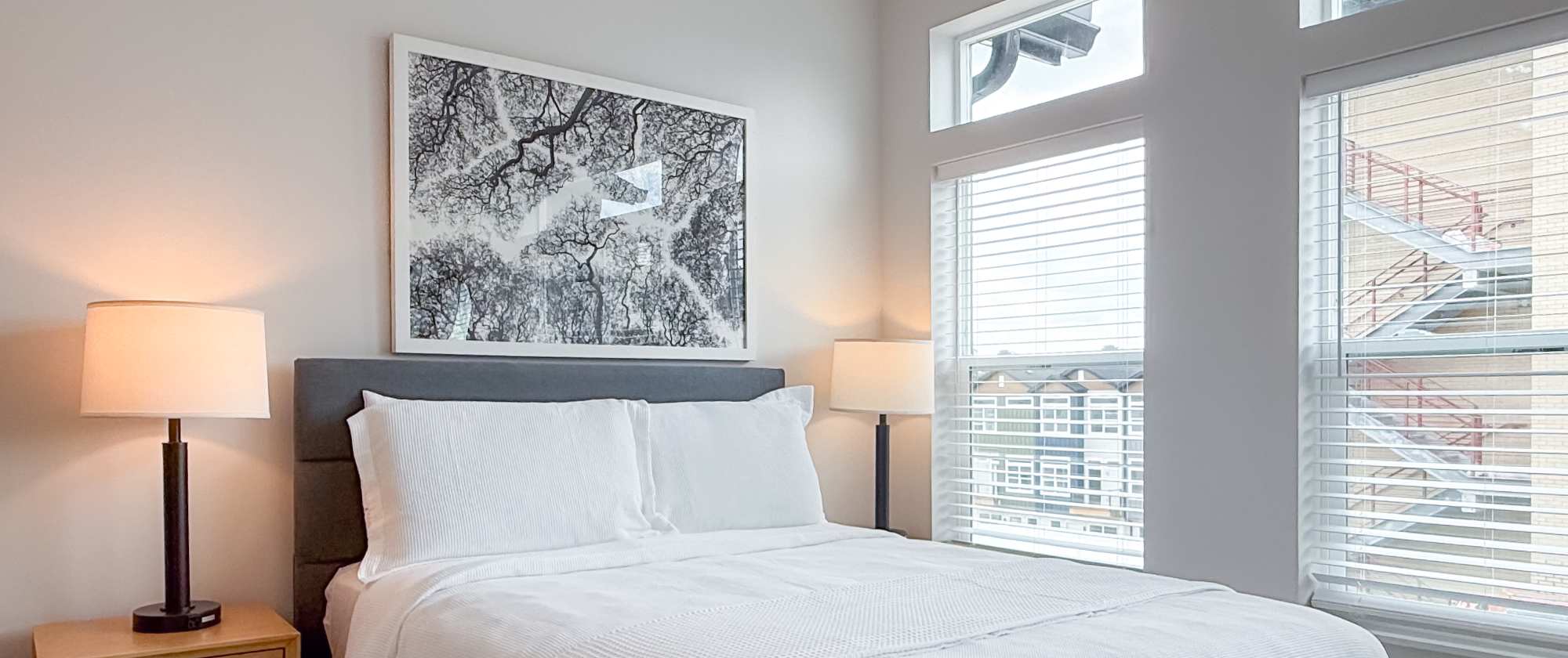 Spacious bedroom at Factory 52 Apartments & Townhomes in Norwood, OH