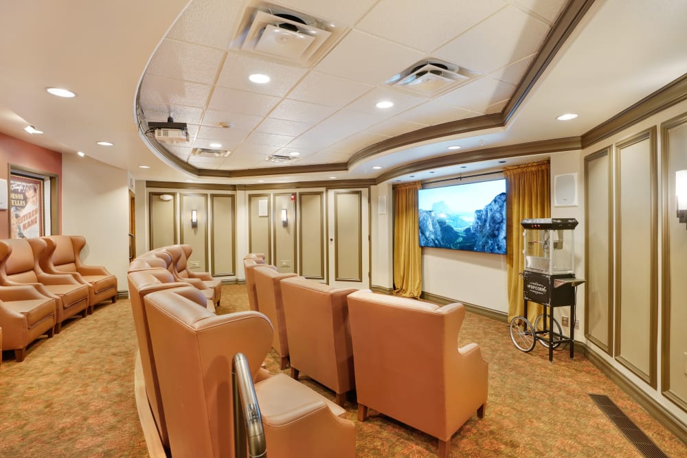 Media theater room at Tuscany at McCormick Ranch in Scottsdale, Arizona