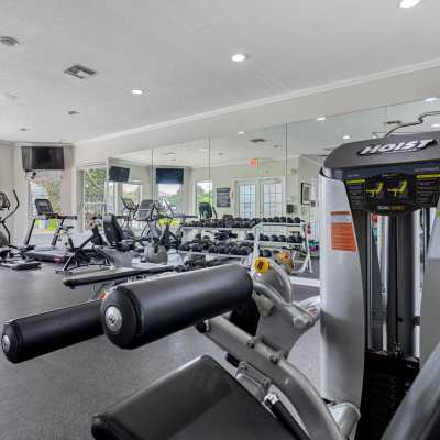 Fitness center at The Allara Apartments, Boynton Beach, Florida