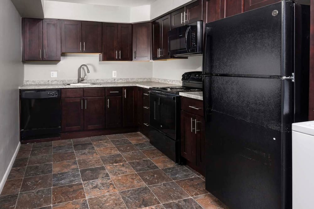 Model kitchen at The Commons, Bensalem, Pennsylvania
